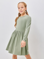 20210200575 Платье детское для девочек Lygdyn base хаки ACOOLA Kids