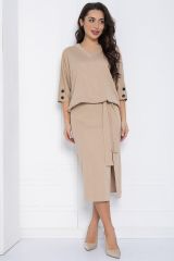 497424 LT Collection Платье бежевый