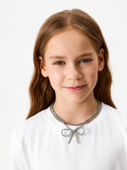 20206290012 Бусы детские Kirsty светло-серый ACOOLA Kids