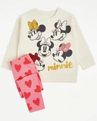 Disney Minnie Mouse Sequin Sweatshirt and Leggings Outfit