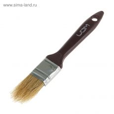 1818211 Кисть плоская LOM, натуральная щетина, пластиковая ручка, 1