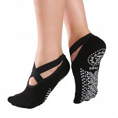 Женские нескользящие носки для йоги с силиконовыми вставками