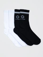 102608_OAU Комплект носков (2 пары) для мальчика и девочки черный//белый (вар.2) Orby