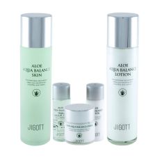 Jigott Набор для лица с экстрактом алоэ / Aloe Aqua Balance Skin Care 3 Set, 150 мл*2, 50 мл, 30 мл*2