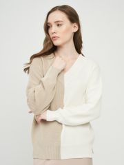 Джемпер женский 7221-40173 молоко/св.верба BE YOU
