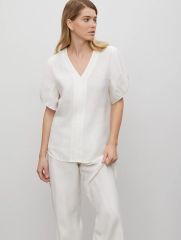 Блузка однотонная, B3015/mellow