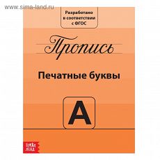 2195528 Прописи «Учимся писать буквы», 15 × 21 см, 20 стр