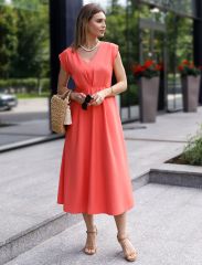 505778 VILATTE Платье коралловый