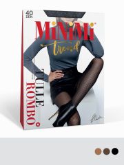 TULLE ROMBO 40 Minimi Колготки Nero (Черный);Cappuccino (Коричневый);Daino (Бежевый)