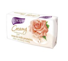 031709 Luksja Creamy Крем-мыло кусковое Роза и Молочный протеин, 90 г