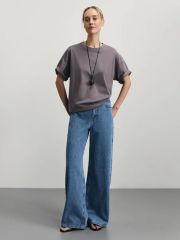 W_OVERSIZE5-66 футболка женская капучино ZARINA