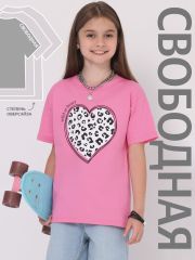 480638 Апрель Футболка розовый
