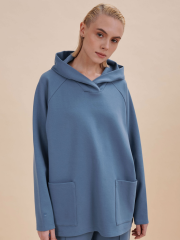DFNK6933/1 Толстовка женская Джинс(10) Pelican