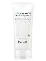 MeLoSo Очищающая пенка для лица с экстрактом камелии и алоэ / pH Balance Mild Cleansing Gel Foam, 130 мл