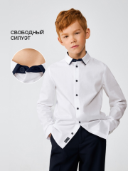 20140280158 Сорочка верхняя детская для мальчиков Nikolay белый ACOOLA Kids