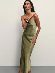ZR2505022913-12 платье женское зеленый ZARINA