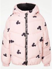 Disney Mickey Mouse Pink Padded Coat