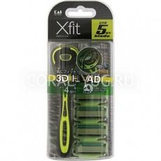001307			KAI Бритва безопасная мужская KAI Xfit 3D HEAD с 5 лезвиями 1шт+4 запасных лезвия
