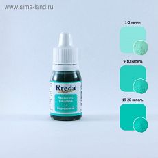 4225332 Краситель пищевой кондитерский гелевый Kreda Decor, бирюзовый, 10 г