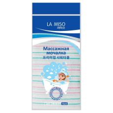 La Miso Массажная мочалка для тела, жесткая, зелёный