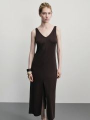 ZR2506012907-27 платье женское тёмно-коричневый ZARINA