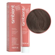 TEFIA Ambient 7.01 Перманентная крем-краска для волос / Блондин натуральный пепельный, 60 мл