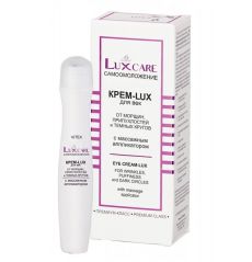 026789 LuxCare. Крем-LUX для век от МОРЩИН, ПРИПУХЛОСТЕЙ и ТЁМНЫХ КРУГОВ с массажным аппликатором
