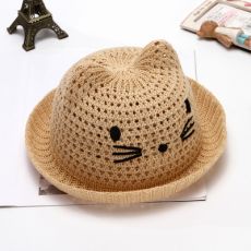 Летняя детская шляпа в виде кошки