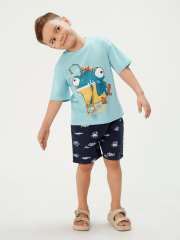 20120510229 Футболка детская для мальчиков Piranha голубой ACOOLA Kids