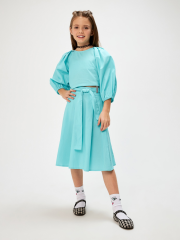 20240180106 Юбка детская для девочек Kokteil_sk бирюзовый ACOOLA Kids