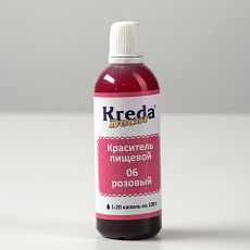 4635565 Краситель пищевой кондитерский гелевый Kreda Decor, розовый, 90 г