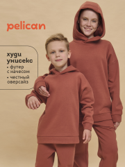 UFNK4323 Толстовка детская Терракотовый(44) Pelican