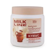 015898  Iris MILK LINE. Бальзам-кондиционер «Кумыс» активное питание для сухих ослабленных волос, 500мл