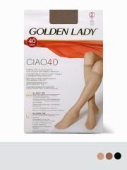 gamb. CIAO 40 (гольфы - 2 пары) Golden Lady Гольфы Daino (Бежевый);Nero (Черный)