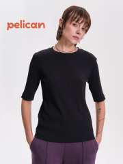 DFT6944 Футболка женская Черный(49) Pelican