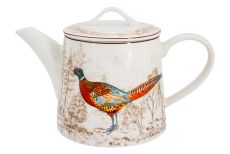 Чайник заварочный, 1,5 л, керамика К, белый, Птицы, Hunting, 60943