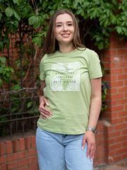 437062 Be Friends Футболка Нежно-зеленый
