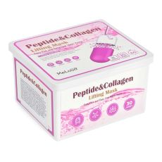 MeLoSo Набор омолаживающих тканевых масок с пептидами и коллагеном / Peptide & Collagen Lifting Mask, 30 шт