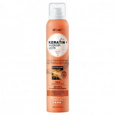 022584  Vitex Keratin & Жидкий шёлк. Пена для укладки волос Сверхсильной фиксации, 200мл