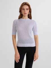 LDK2454 24С-54СП Conte elegant Джемпер light gray melange