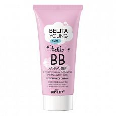 027695 Bielita Young Skin. BB-хайлайтер с тонирующим эффектом для молодой кожи Безупречное сияние, 30мл