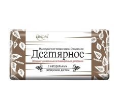 006532 Linom Мыло кусковое специальное дегтярное, 140 г