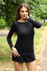 431775 Натали Лонгслив черный