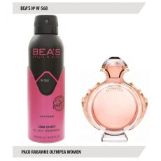 Дезодорант Beas W568 Paco Rabanne Olympea For Women deo 200 ml, Дезодорант женский Beas W568 создан по мотивам аромата Paco Rabanne Olympea