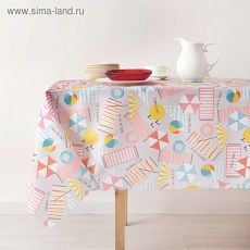 3923306 Скатерть «Доляна» Пляж 110×140 см, 100% п/э