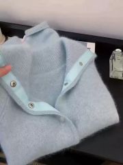 Мягкий вязаный кардиган из мохера