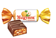Медунок карамель, арахис и печенье (1кг) ВЕС Славянка, шт