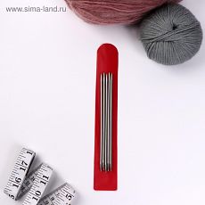 3026067 Спицы для вязания, чулочные, d = 3,5 мм, 15 см, 5 шт