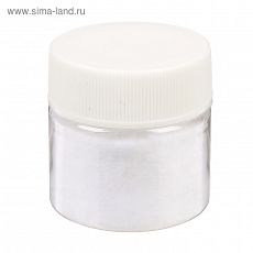 3967445 Пыльца бархатная, в баночке, 20мл белый