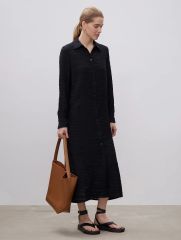 Платье а-силуэта цвет: Черный PL1527/espresso | купить в интернет-магазине женской одежды EMKA